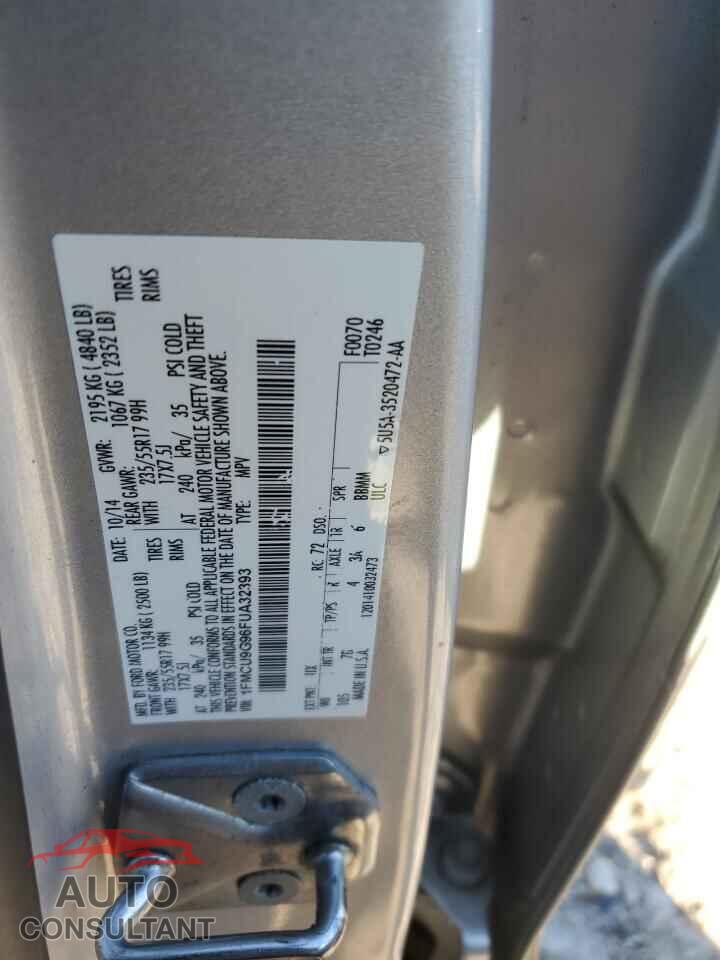 FORD ESCAPE 2015 - 1FMCU9G96FUA32393