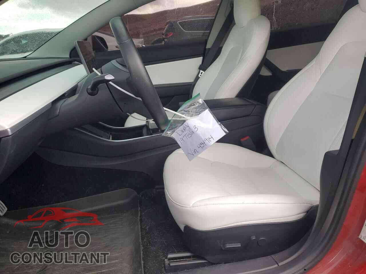 TESLA MODEL 3 2019 - 5YJ3E1EB9KF454914