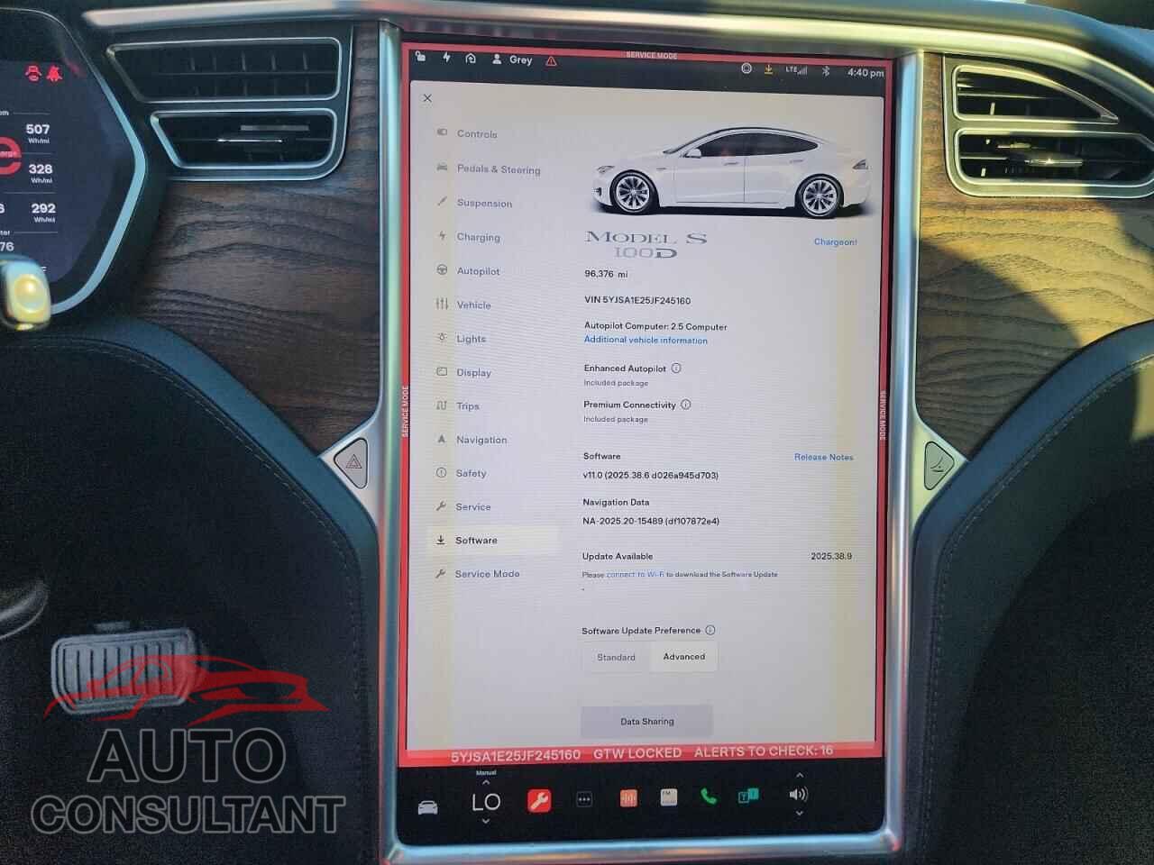TESLA MODEL S 2018 - 5YJSA1E25JF245160