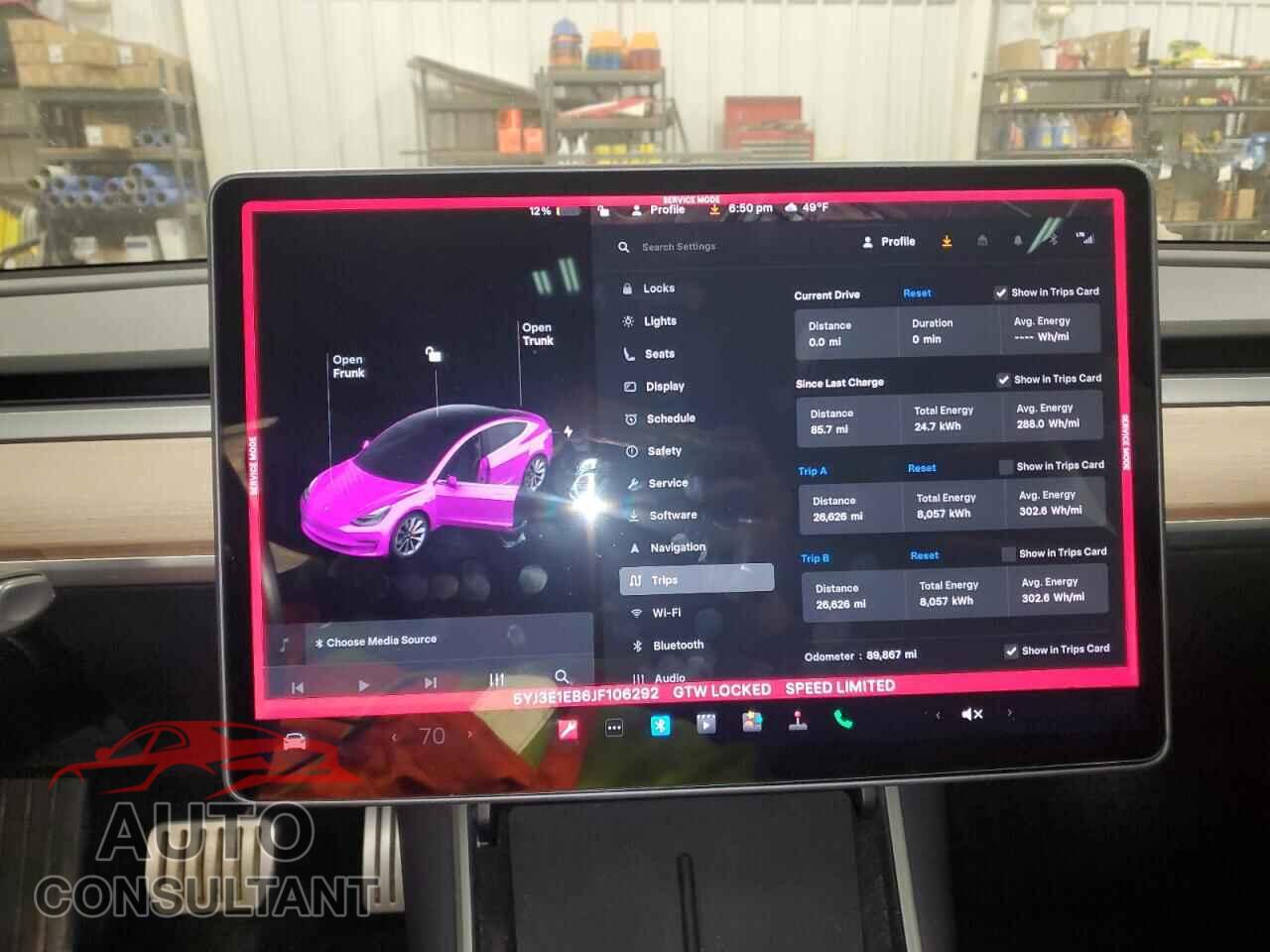 TESLA MODEL 3 2018 - 5YJ3E1EB6JF106292