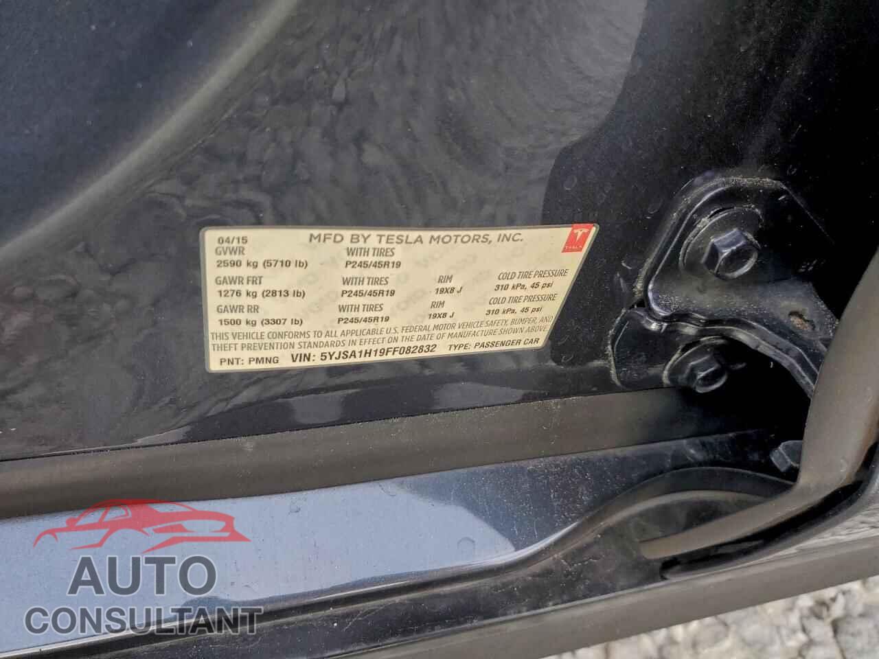 TESLA MODEL S 2015 - 5YJSA1H19FF082832