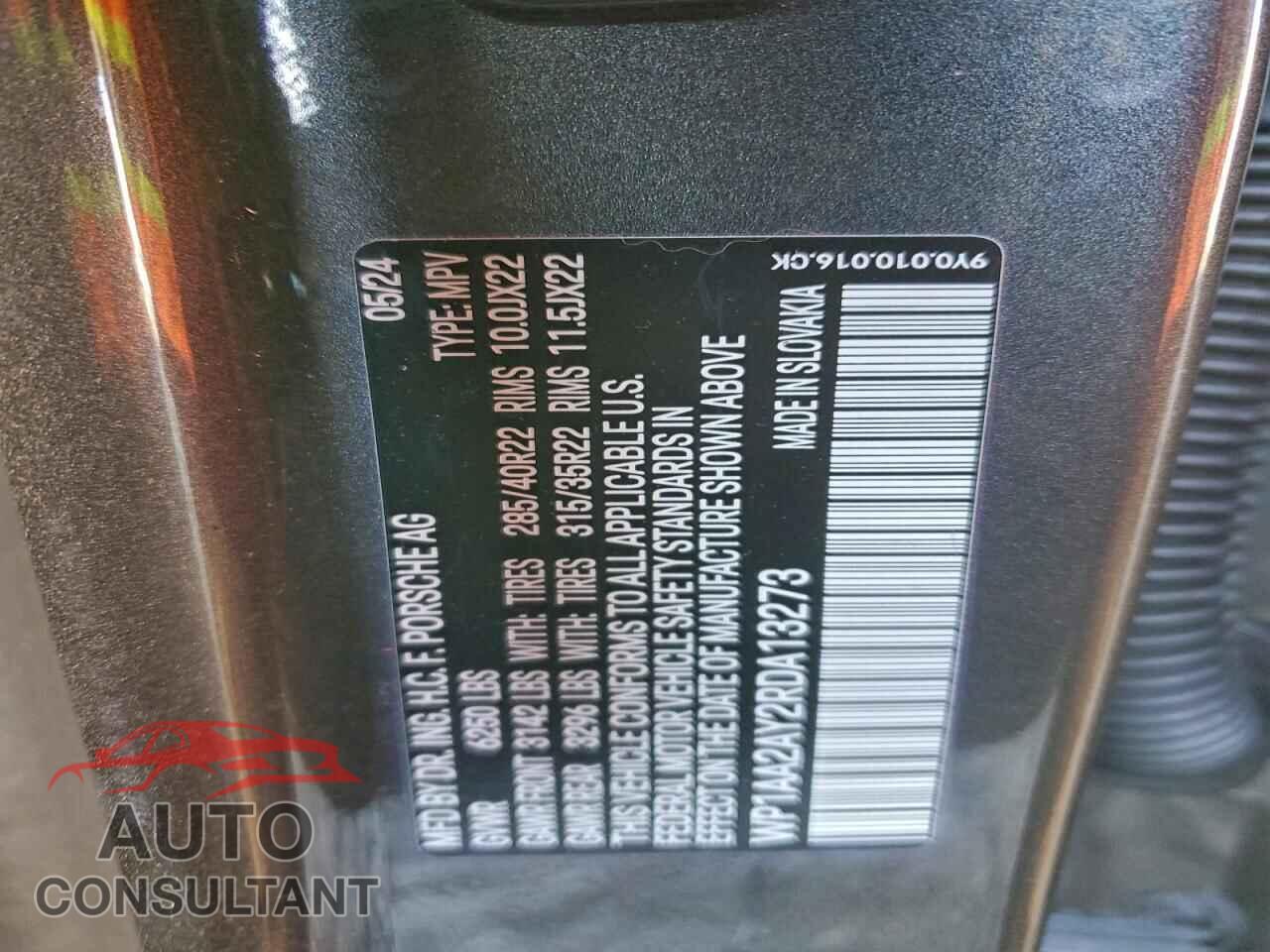 PORSCHE CAYENNE 2024 - WP1AA2AY2RDA13273