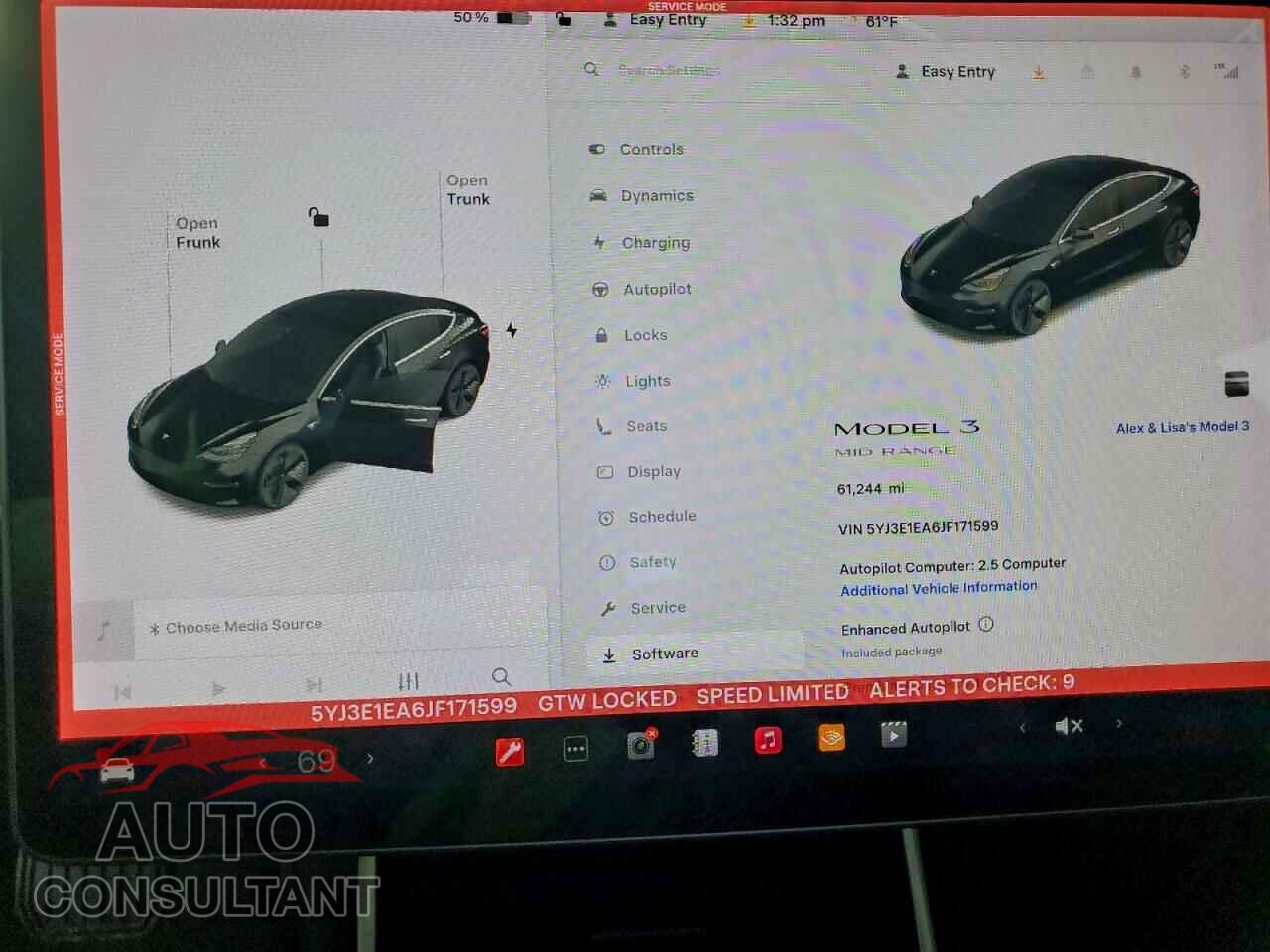 TESLA MODEL 3 2018 - 5YJ3E1EA6JF171599