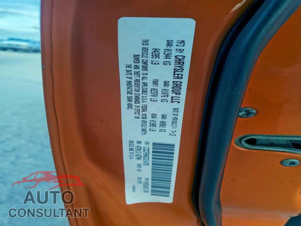 DODGE DART 2013 - 1C3CDFBA6DD314376