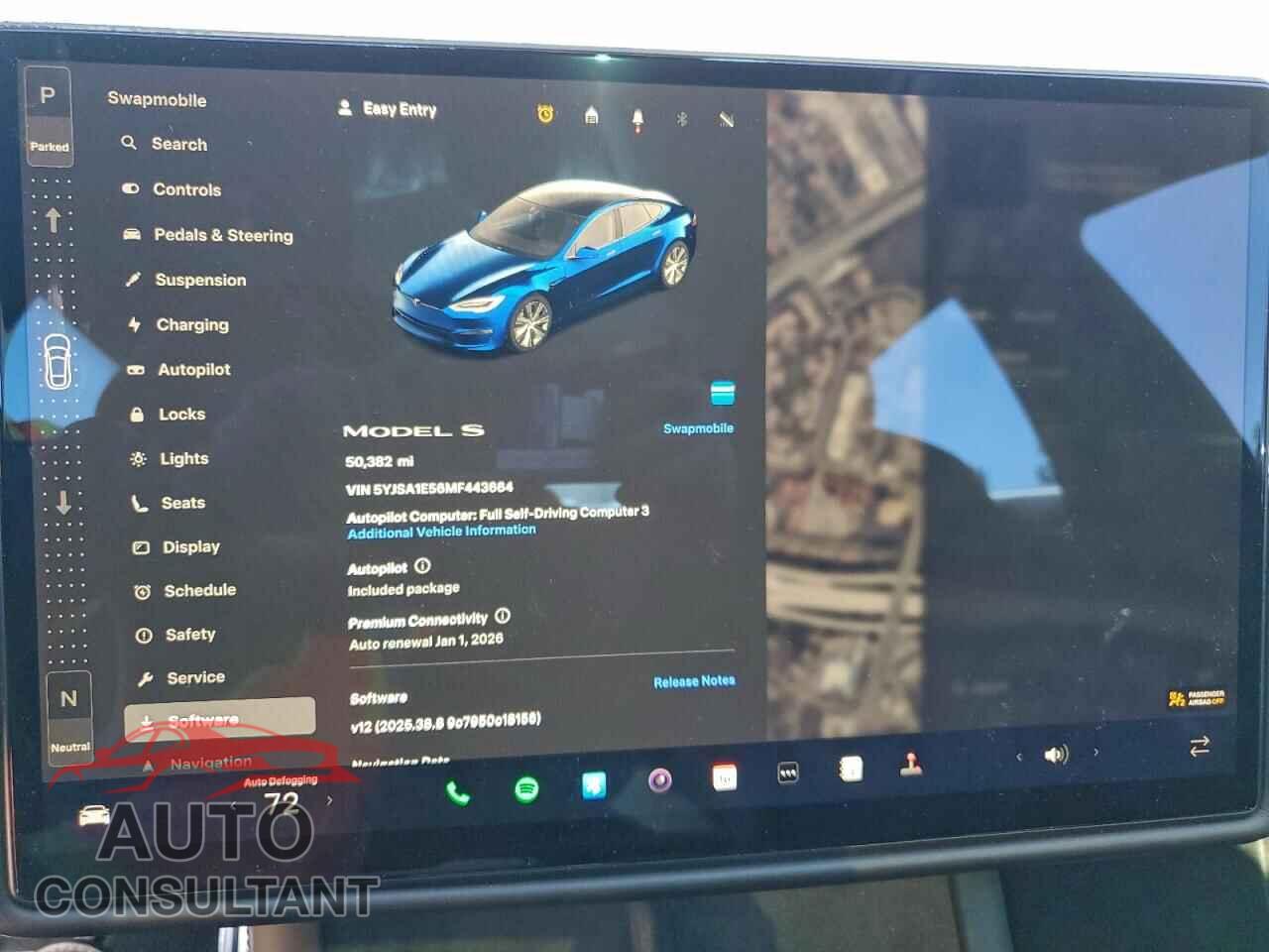 TESLA MODEL S 2021 - 5YJSA1E56MF443664