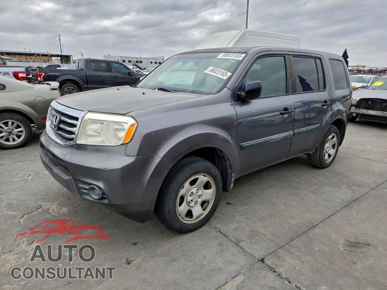 HONDA PILOT 2012 - 5FNYF3H26CB016895