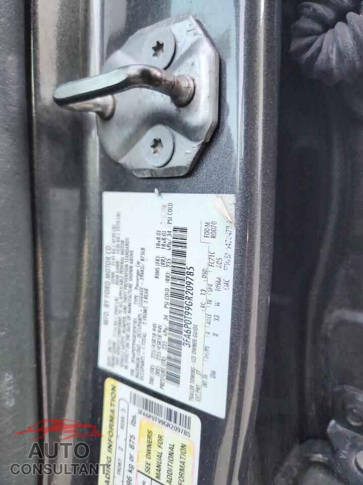 FORD FUSION 2016 - 3FA6P0T99GR209785