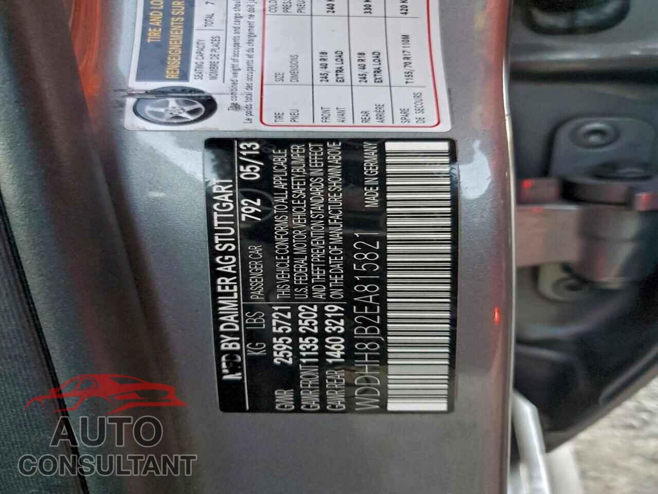 MERCEDES-BENZ E-CLASS 2014 - WDDHH8JB2EA815821