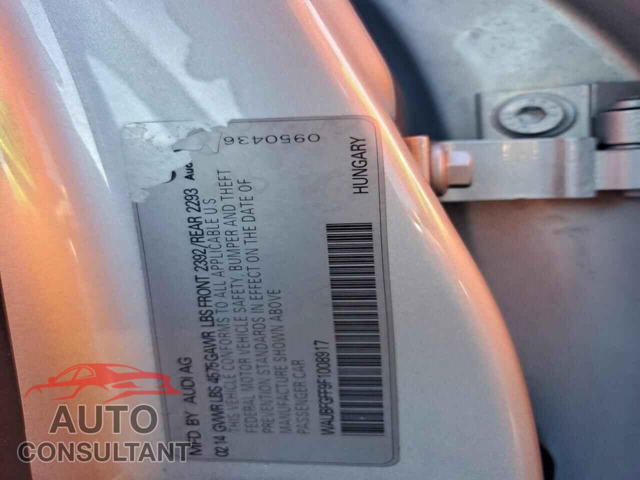 AUDI A3 2015 - WAUBFGFF9F1008917