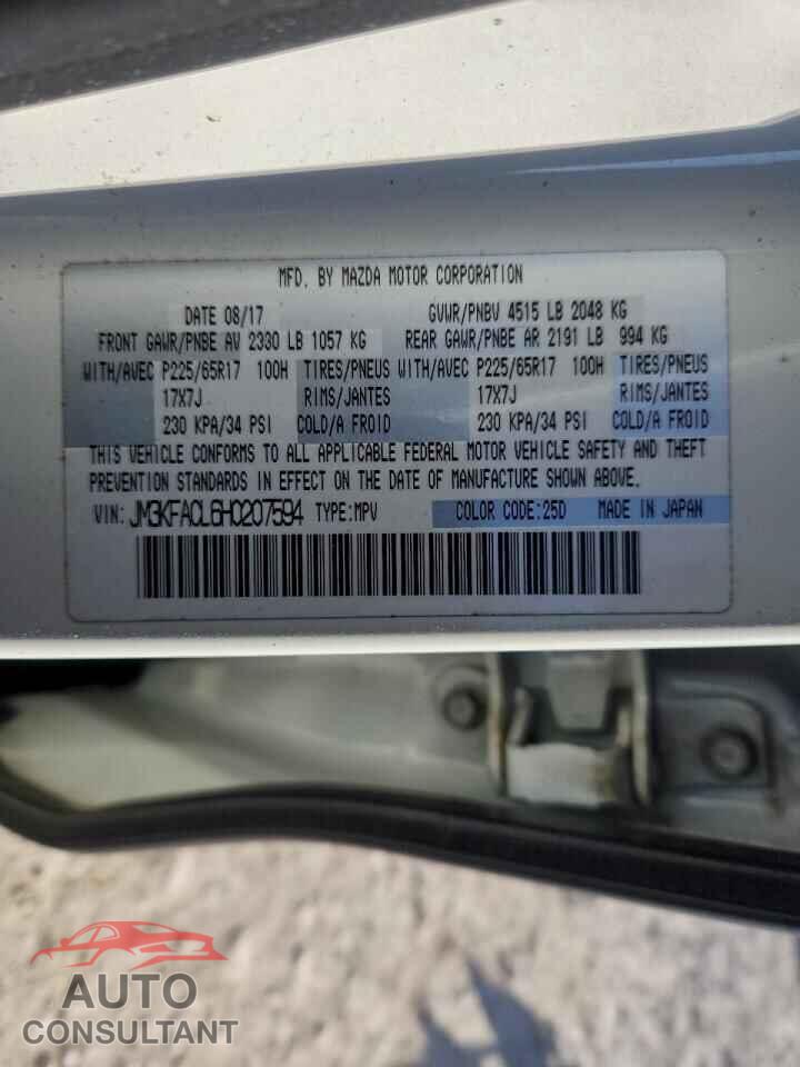 MAZDA CX-5 2017 - JM3KFACL6H0207594
