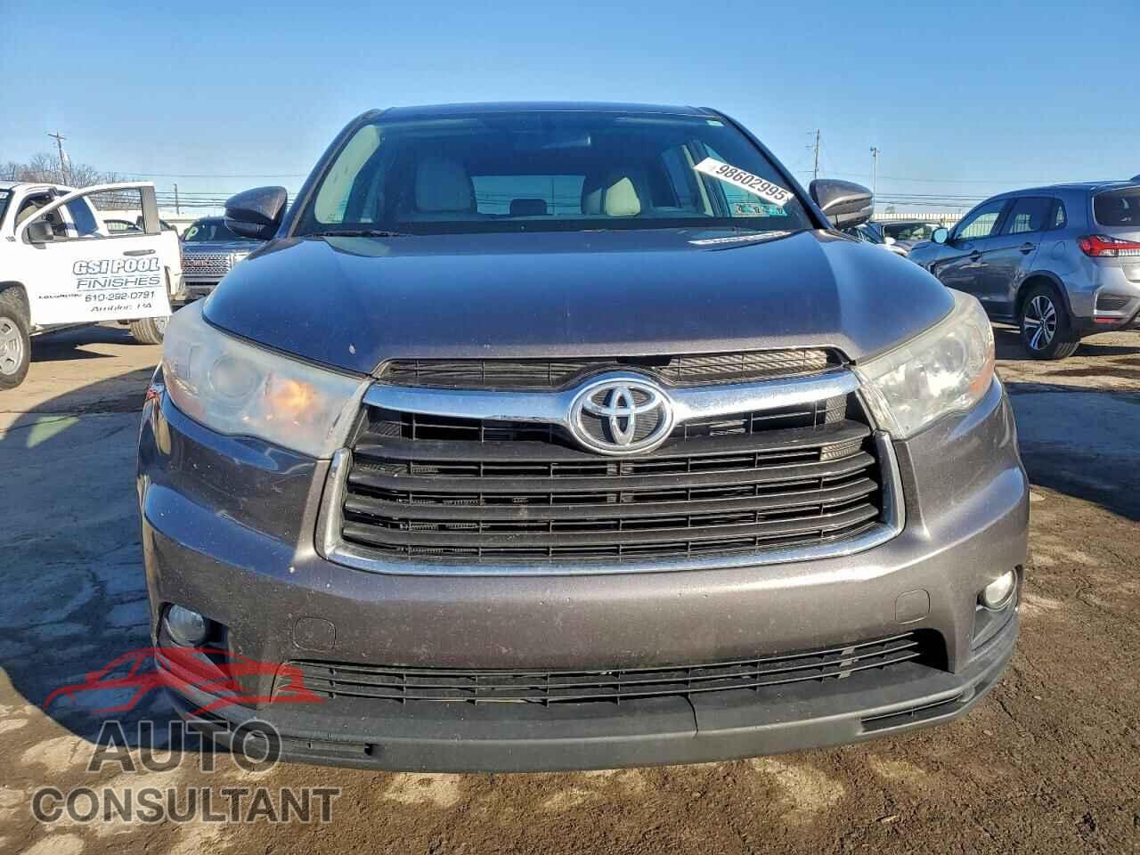 TOYOTA HIGHLANDER 2014 - 5TDBKRFH7ES021663