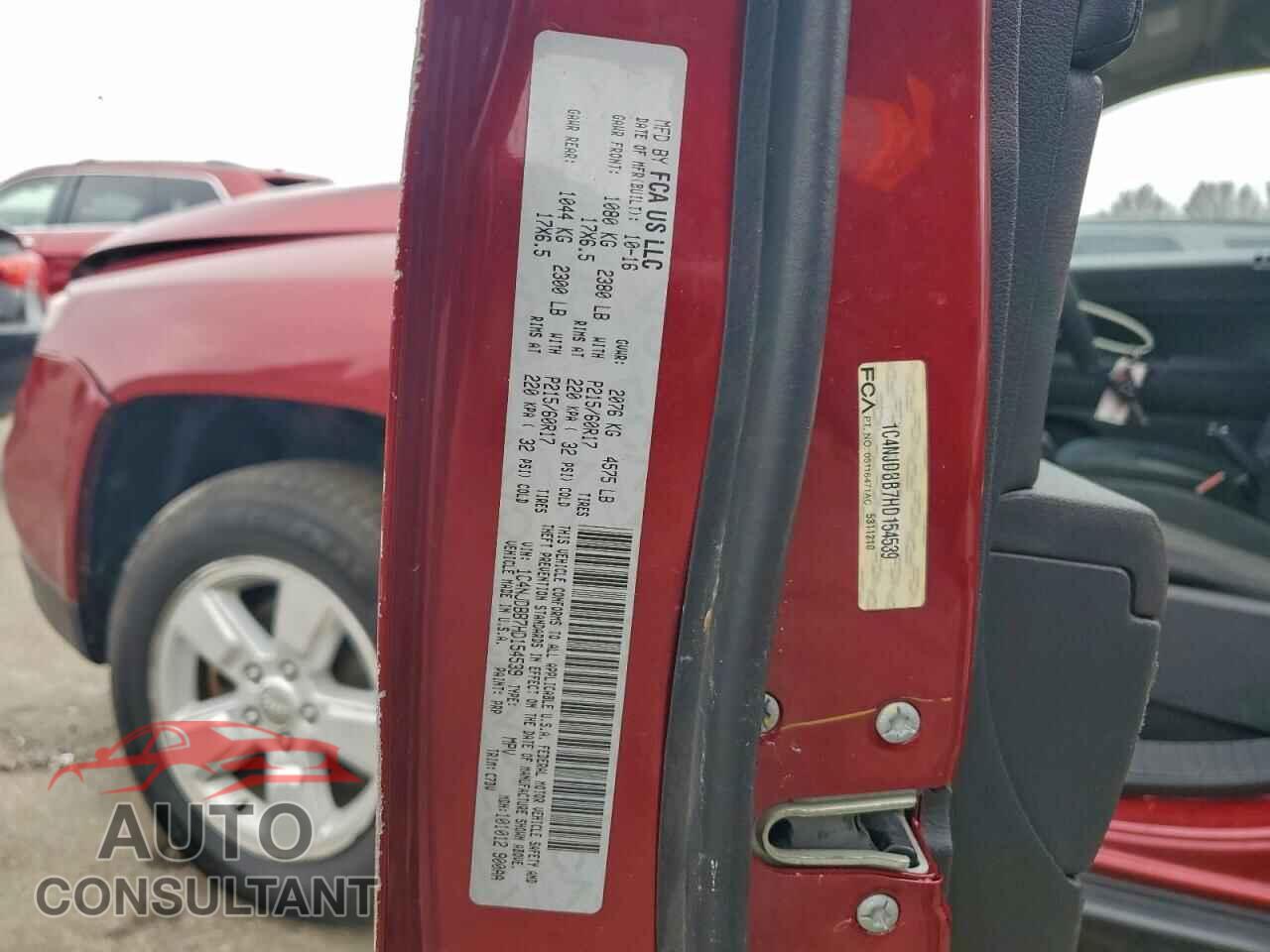JEEP COMPASS 2017 - 1C4NJDBB7HD154539
