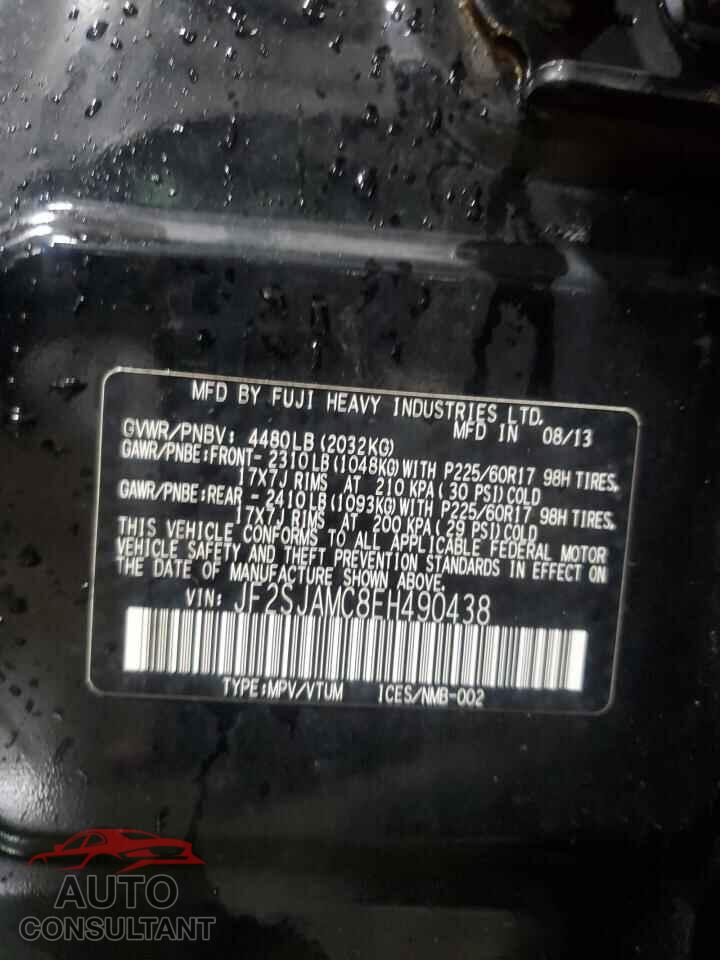 SUBARU FORESTER 2014 - JF2SJAMC8EH490438
