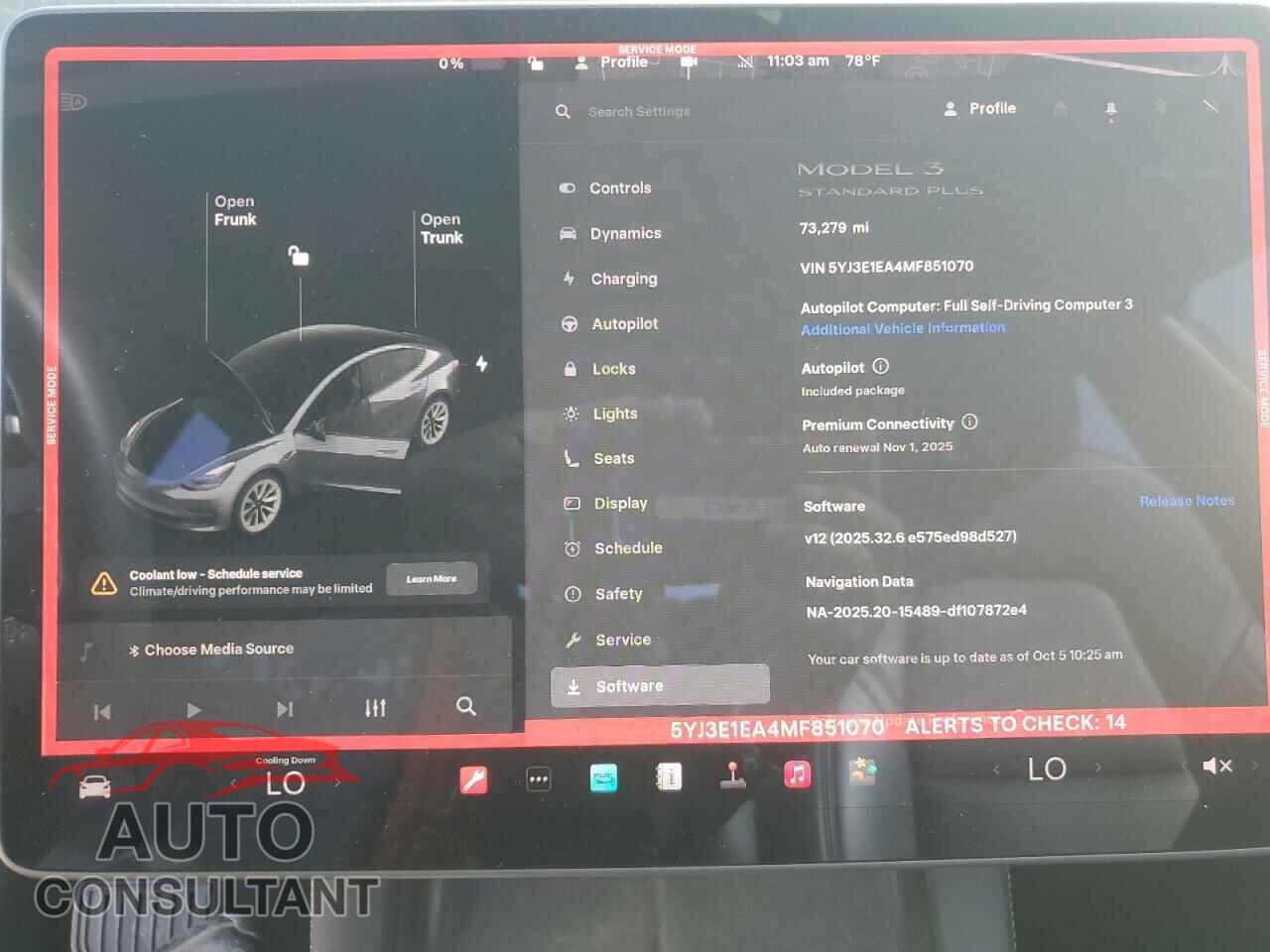TESLA MODEL 3 2021 - 5YJ3E1EA4MF851070