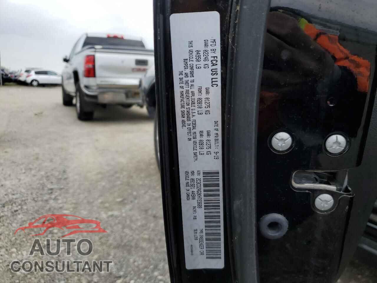 DODGE CHALLENGER 2019 - 2C3CDZAG2KH723689