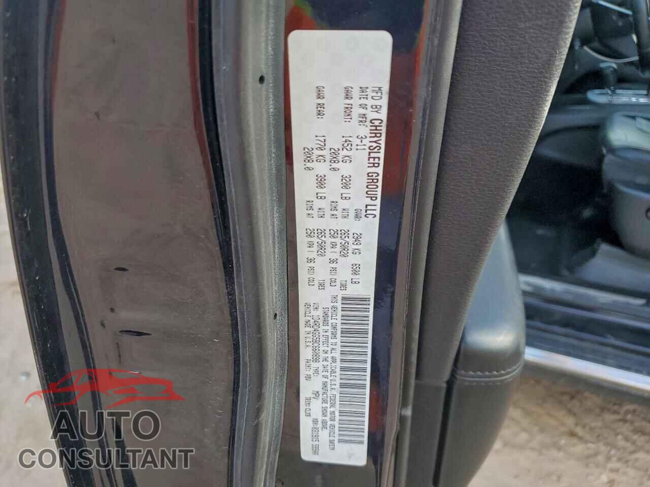 DODGE DURANGO 2011 - 1D4RD4GG5BC660898