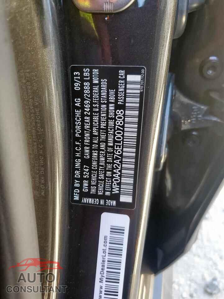 PORSCHE PANAMERA 2014 - WP0AA2A76EL007808