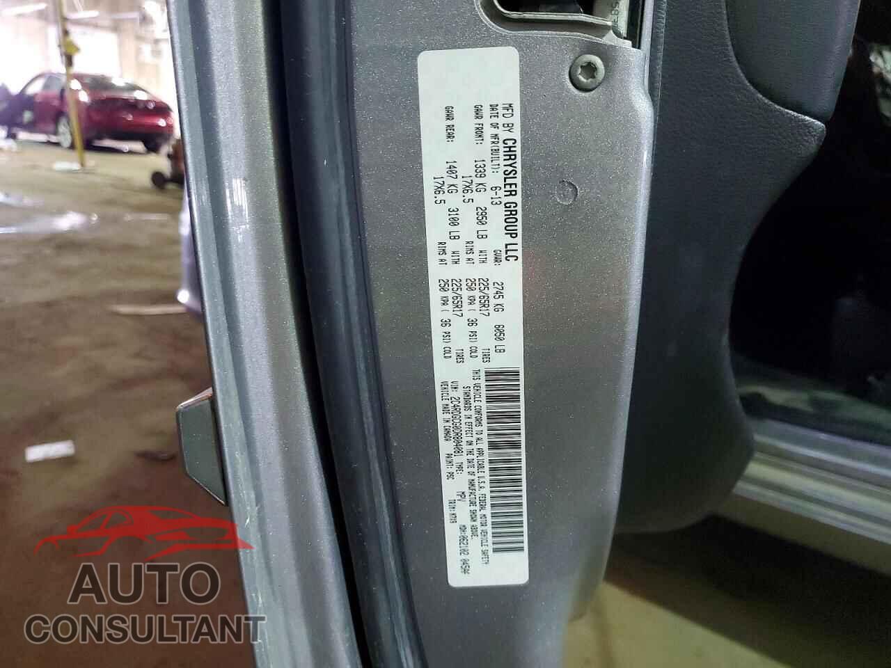 DODGE CARAVAN 2013 - 2C4RDGCG0DR804081