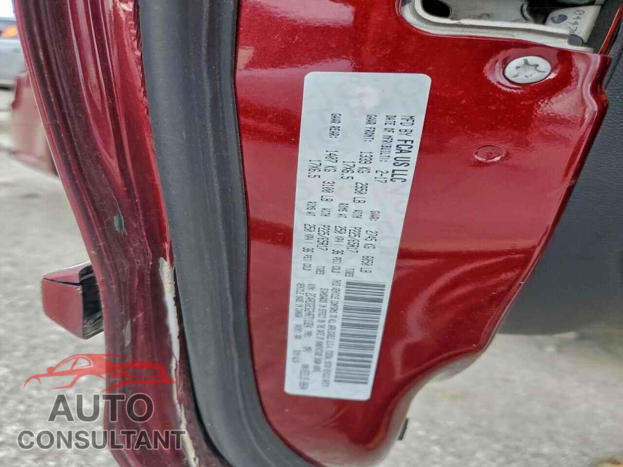 DODGE CARAVAN 2017 - 2C4RDGEG2HR711324