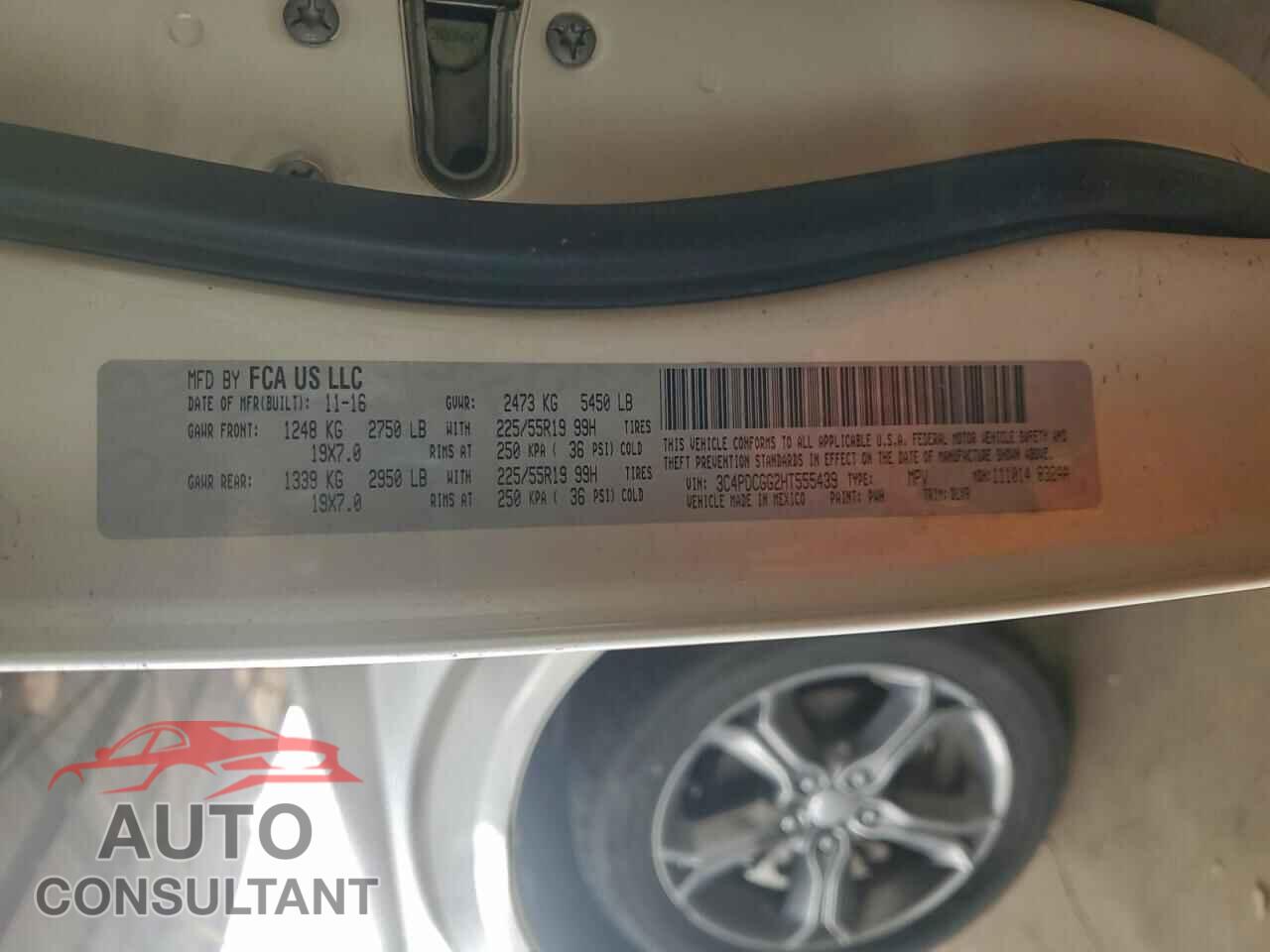 DODGE JOURNEY 2017 - 3C4PDCGG2HT555439