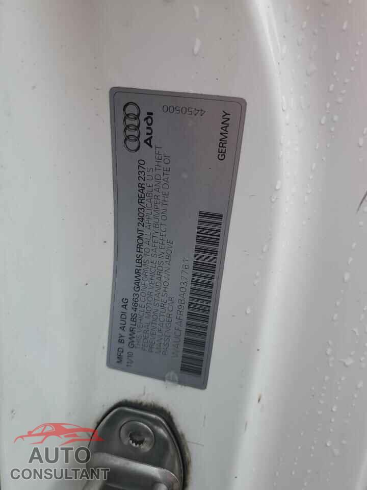 AUDI A5 2011 - WAUCFAFR9BA037761