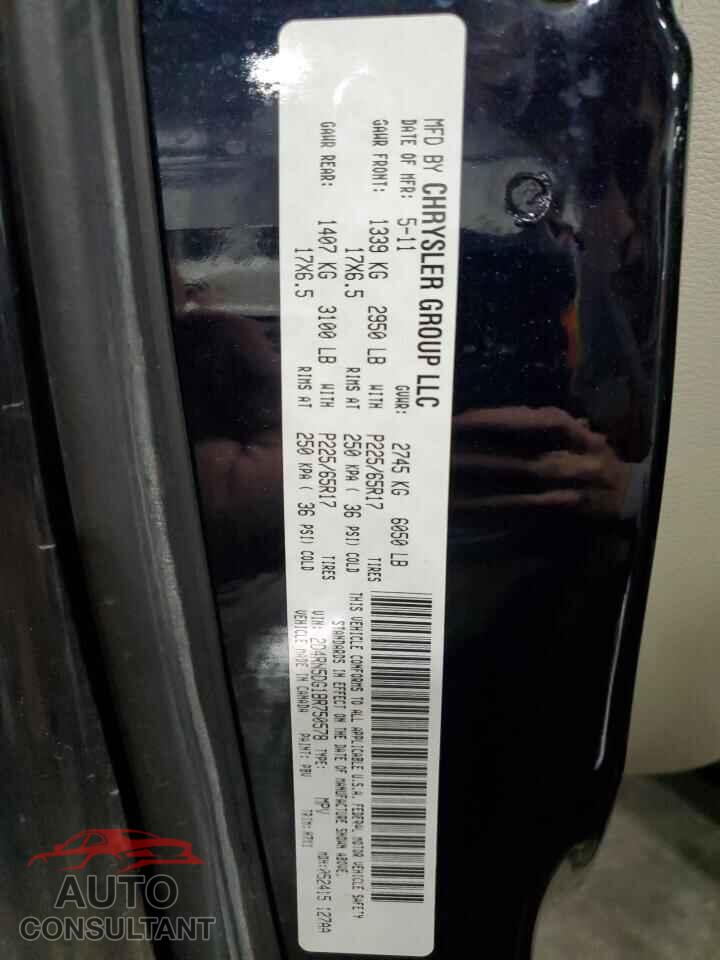 DODGE CARAVAN 2011 - 2D4RN5DG1BR750578