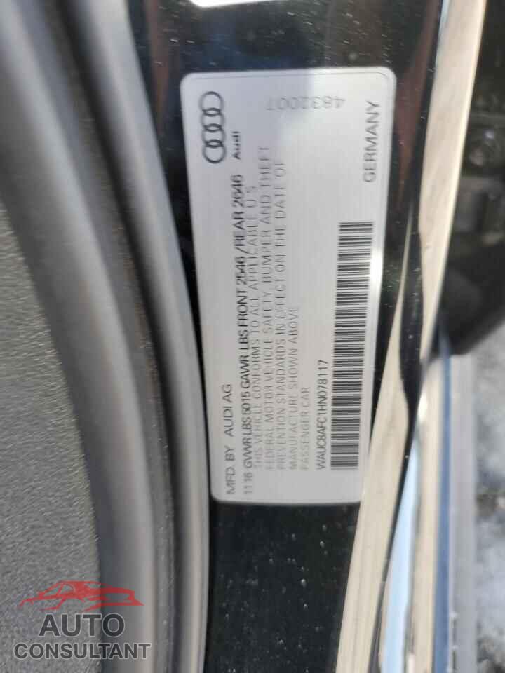 AUDI A6 2017 - WAUC8AFC1HN078117