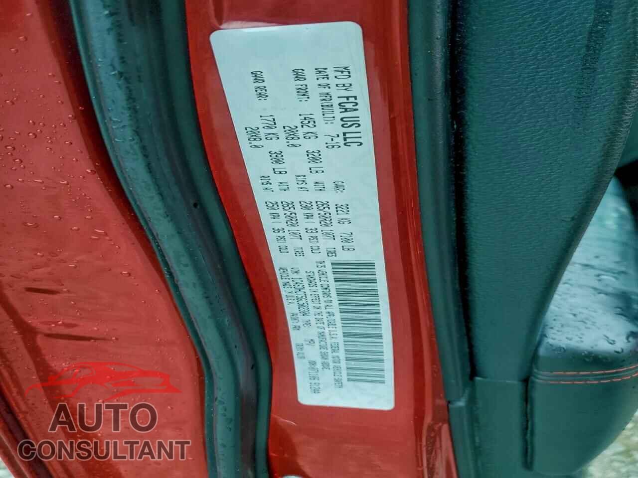 DODGE DURANGO 2016 - 1C4SDHCT5GC502304