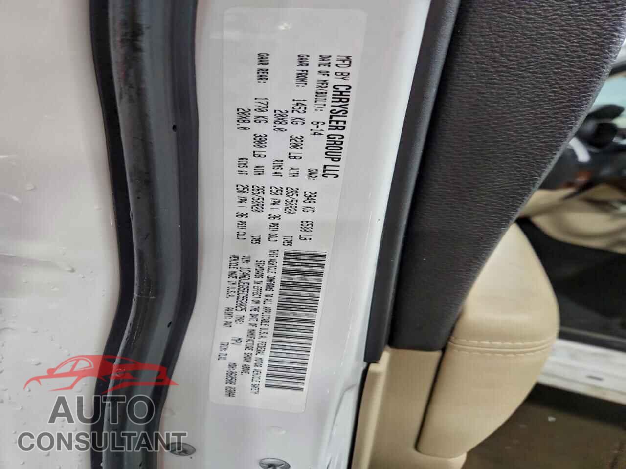 DODGE DURANGO 2014 - 1C4RDJEG5EC552025