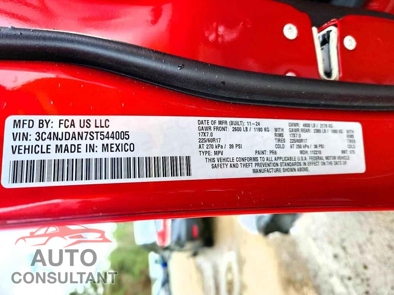 JEEP COMPASS 2025 - 3C4NJDAN7ST544005