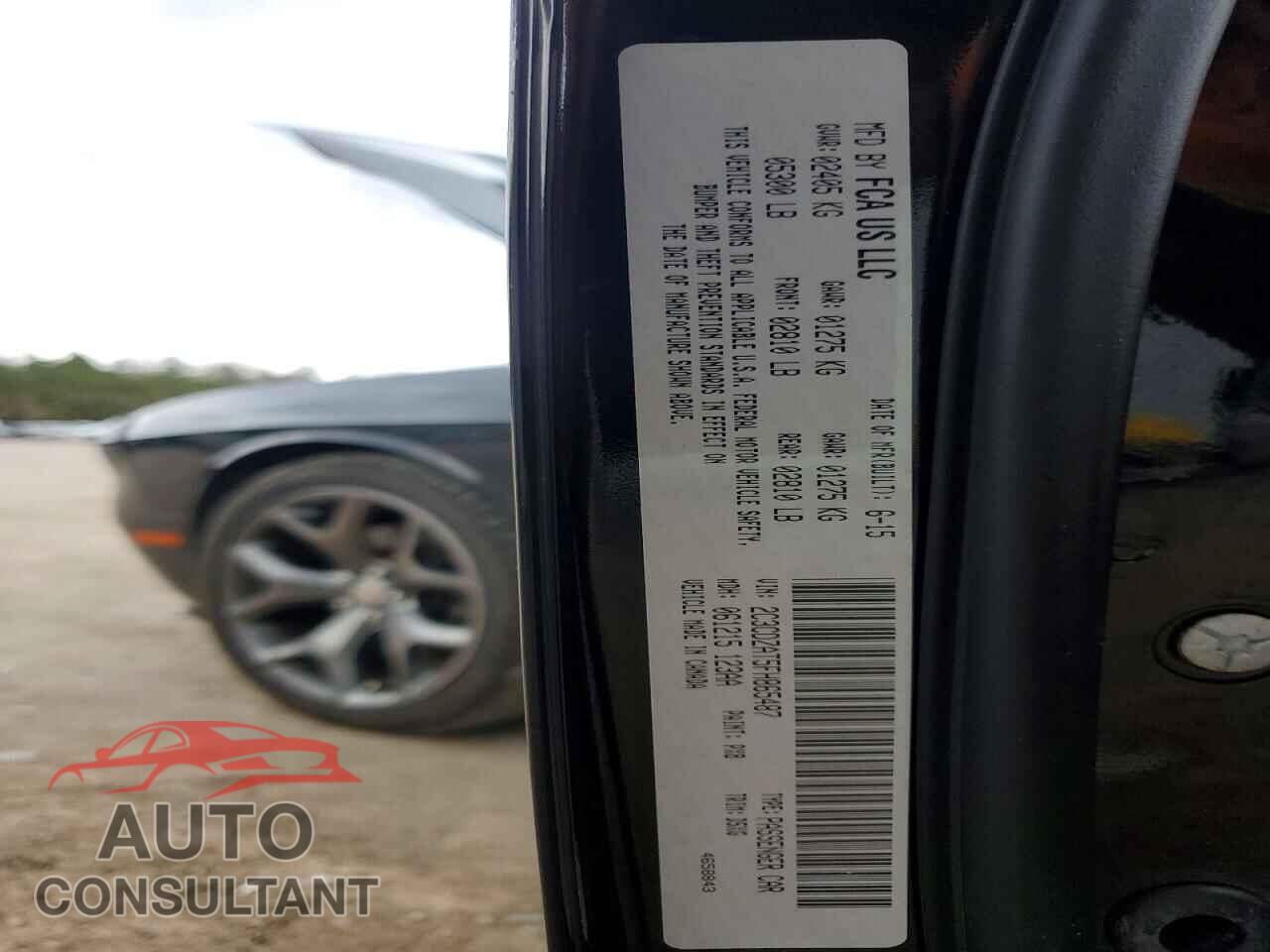 DODGE CHALLENGER 2015 - 2C3CDZAT5FH865487