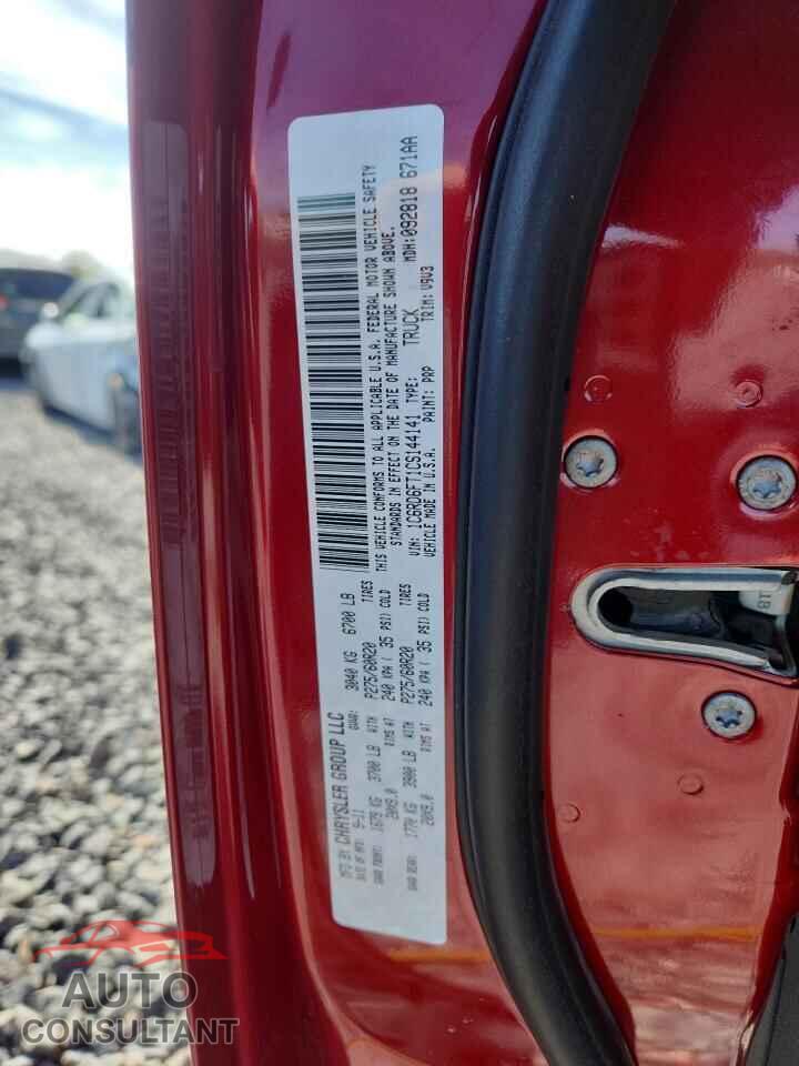 DODGE RAM 1500 2012 - 1C6RD6FT1CS144141