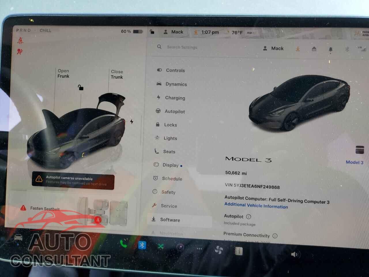 TESLA MODEL 3 2022 - 5YJ3E1EA6NF249868