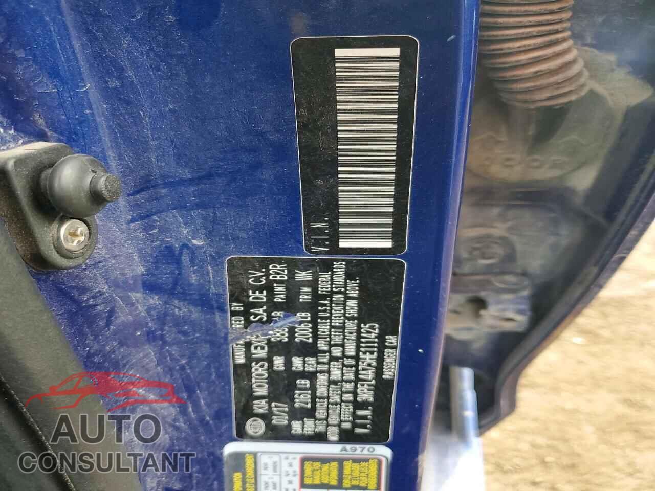 KIA FORTE 2017 - 3KPFL4A75HE111425