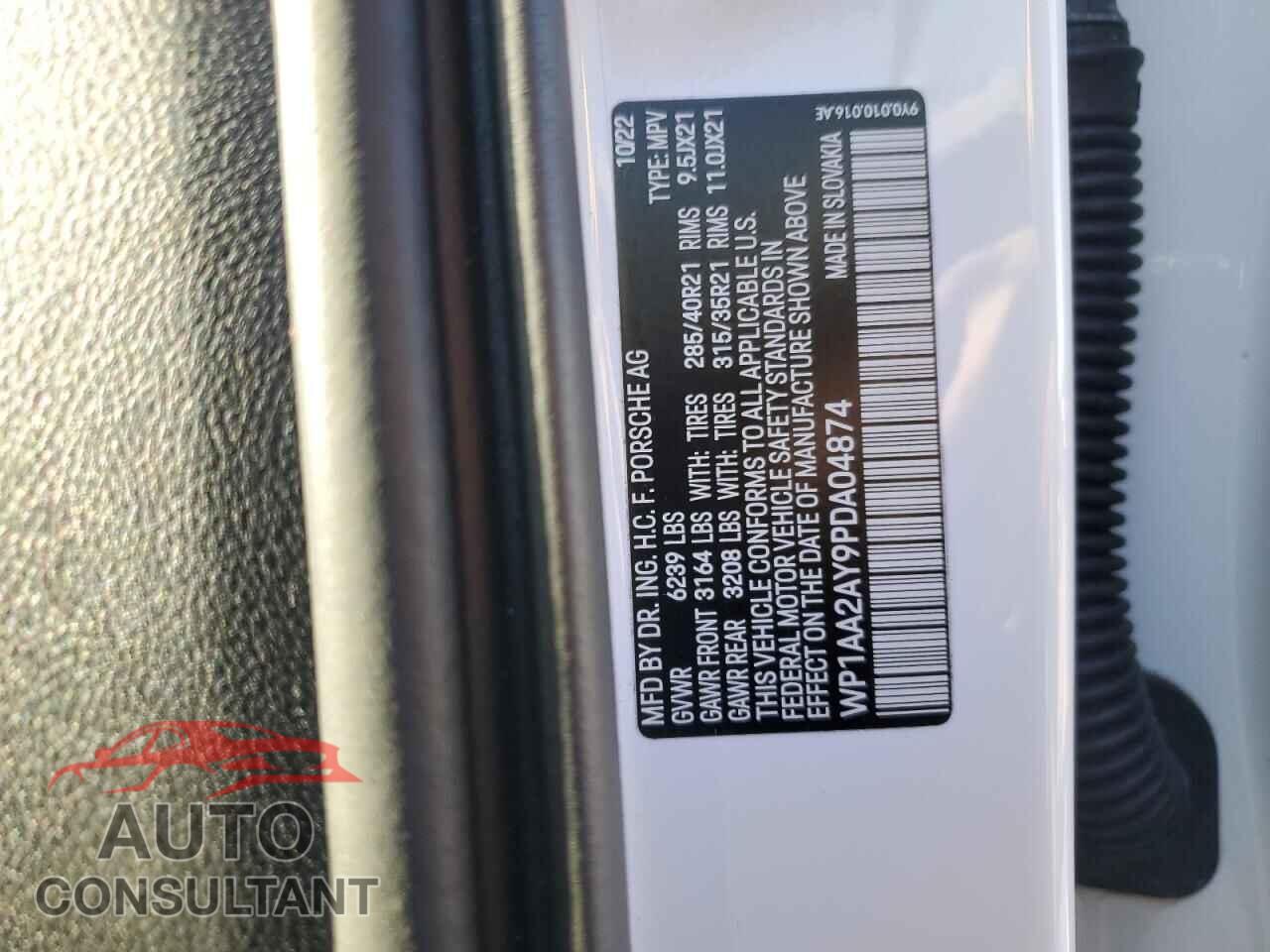 PORSCHE CAYENNE BA 2023 - WP1AA2AY9PDA04874