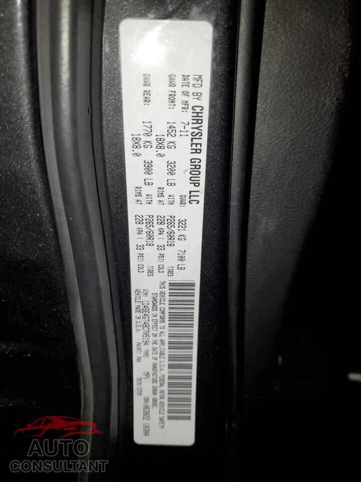 DODGE DURANGO 2011 - 1D4SE4GT4BC705194