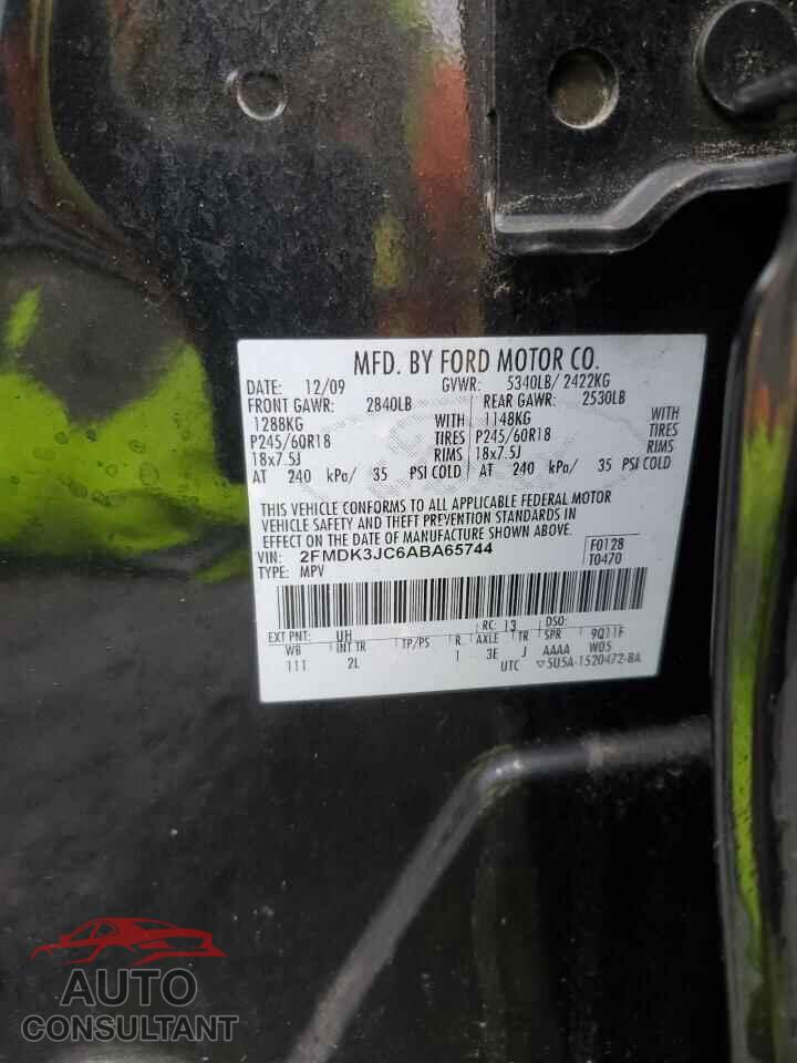 FORD EDGE 2010 - 2FMDK3JC6ABA65744