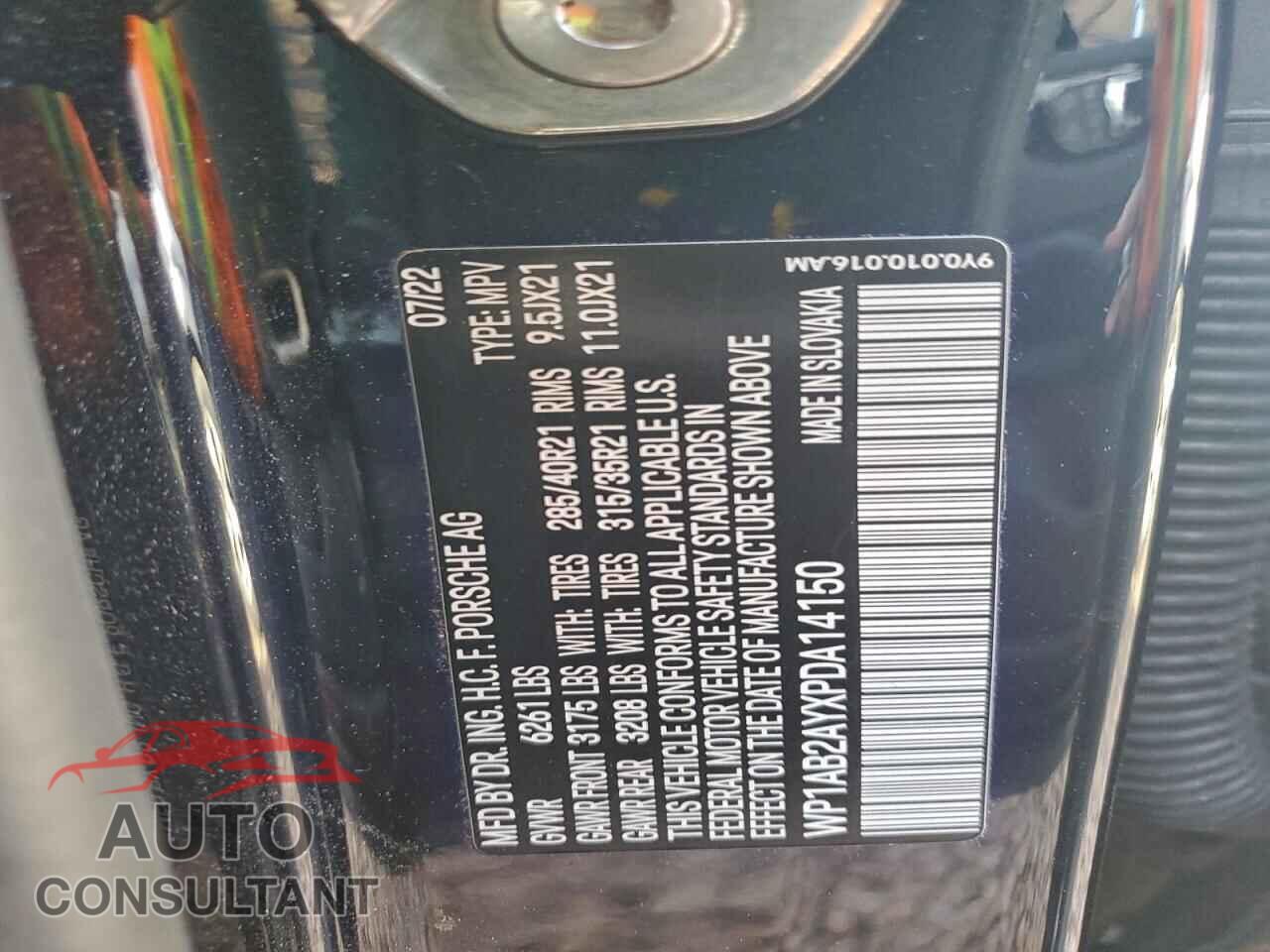 PORSCHE CAYENNE 2023 - WP1AB2AYXPDA14150