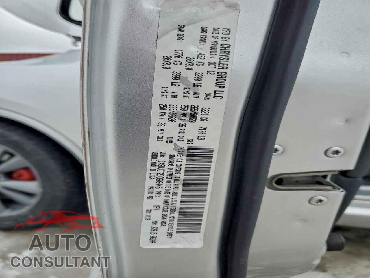 DODGE DURANGO 2013 - 1C4SDJCT2DC606445
