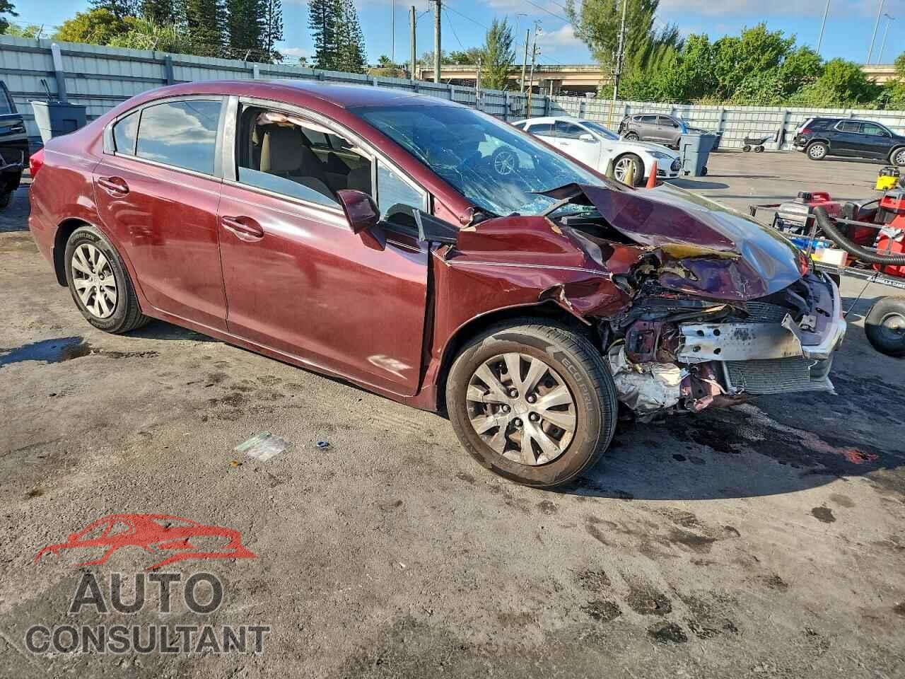 HONDA CIVIC 2012 - 2HGFB2F52CH507776