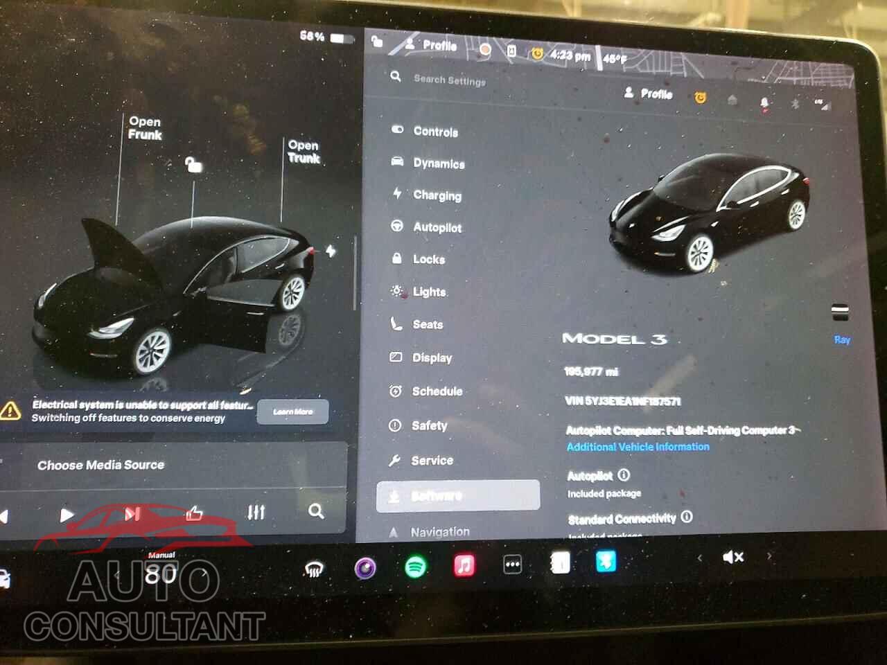 TESLA MODEL 3 2022 - 5YJ3E1EA1NF187571