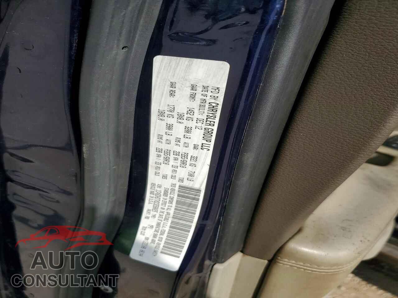 DODGE DURANGO 2013 - 1C4SDHDTXDC658025