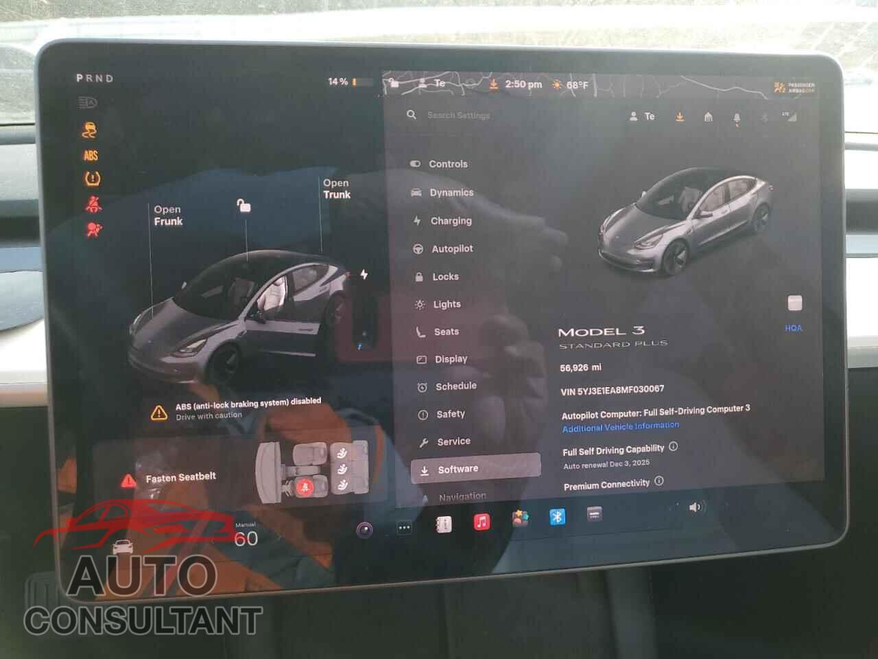 TESLA MODEL 3 2021 - 5YJ3E1EA8MF030067