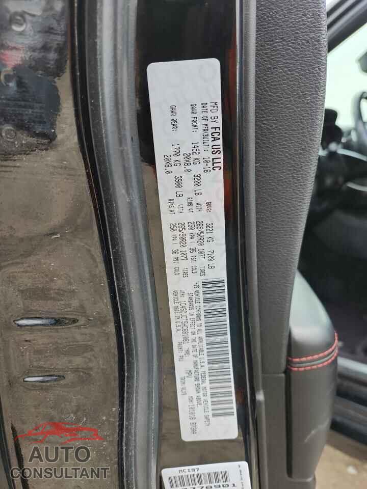 DODGE DURANGO 2017 - 1C4SDJCT5HC681081