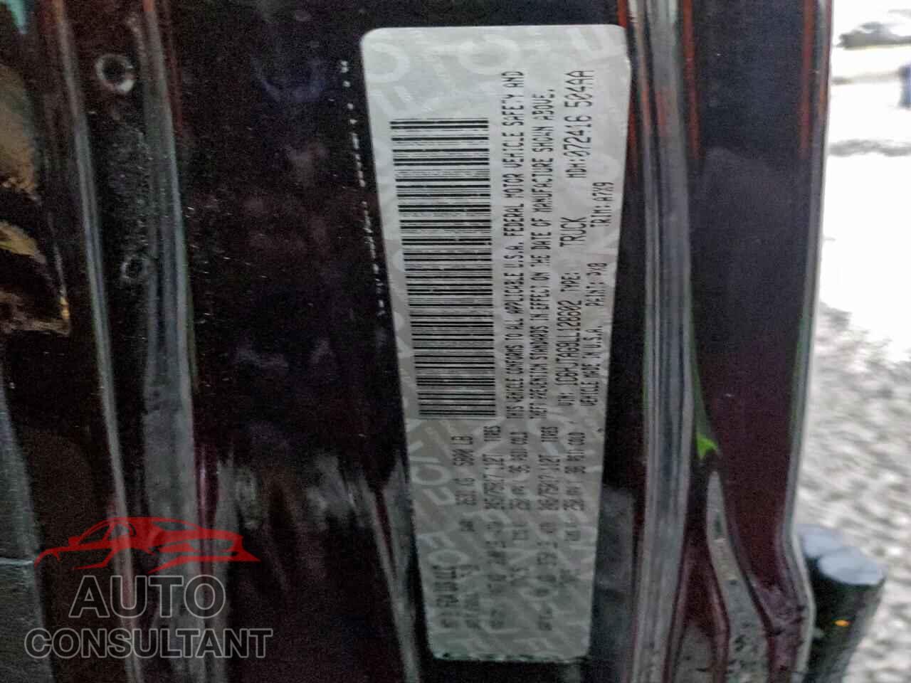 JEEP GLADIATOR 2020 - 1C6HJTAG9LL128602