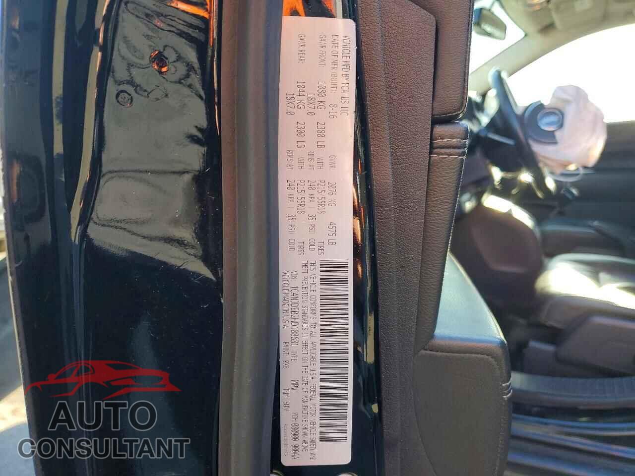 JEEP COMPASS 2017 - 1C4NJDEB2HD108631