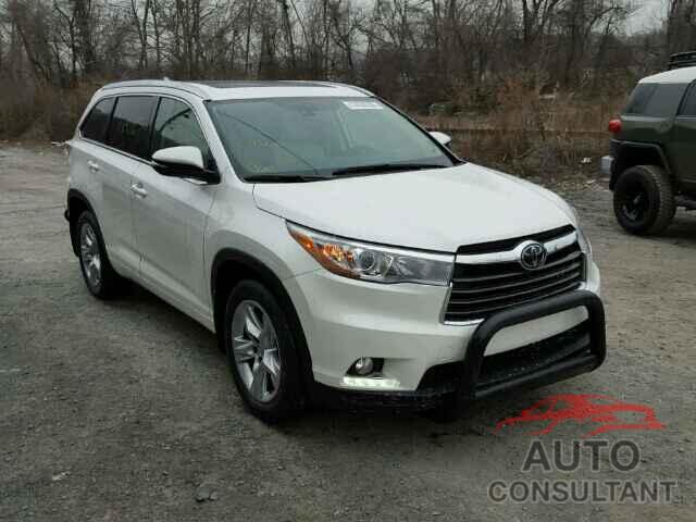TOYOTA HIGHLANDER 2015 - 5TDDKRFH5FS185794