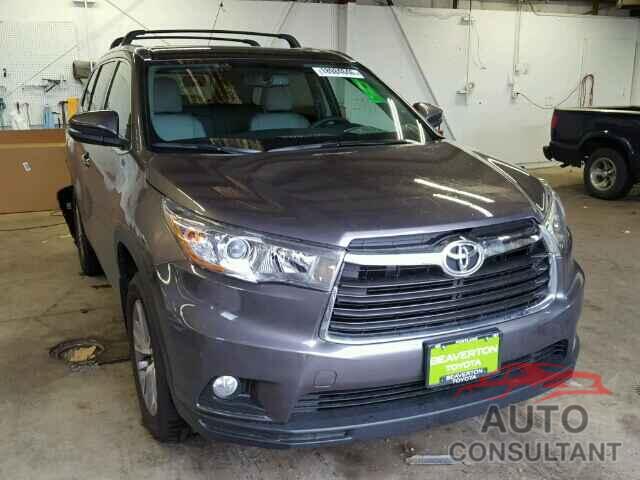 TOYOTA HIGHLANDER 2015 - 5TDJKRFH9FS214085
