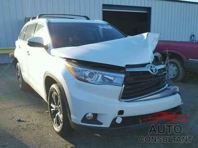 TOYOTA HIGHLANDER 2016 - 5TDKKRFH4GS137728