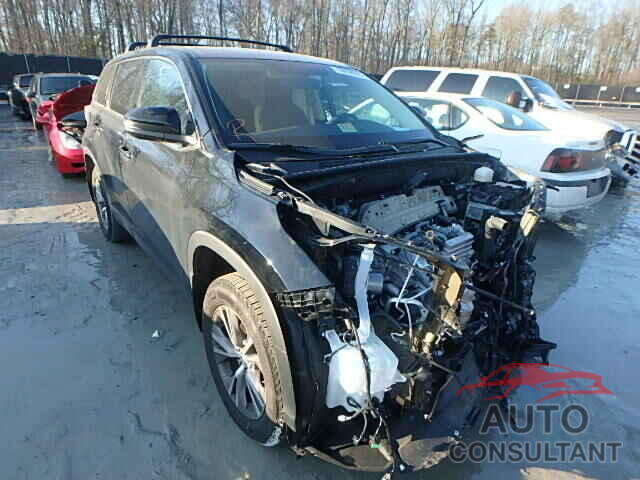 TOYOTA HIGHLANDER 2015 - 5TDBKRFH7FS101109